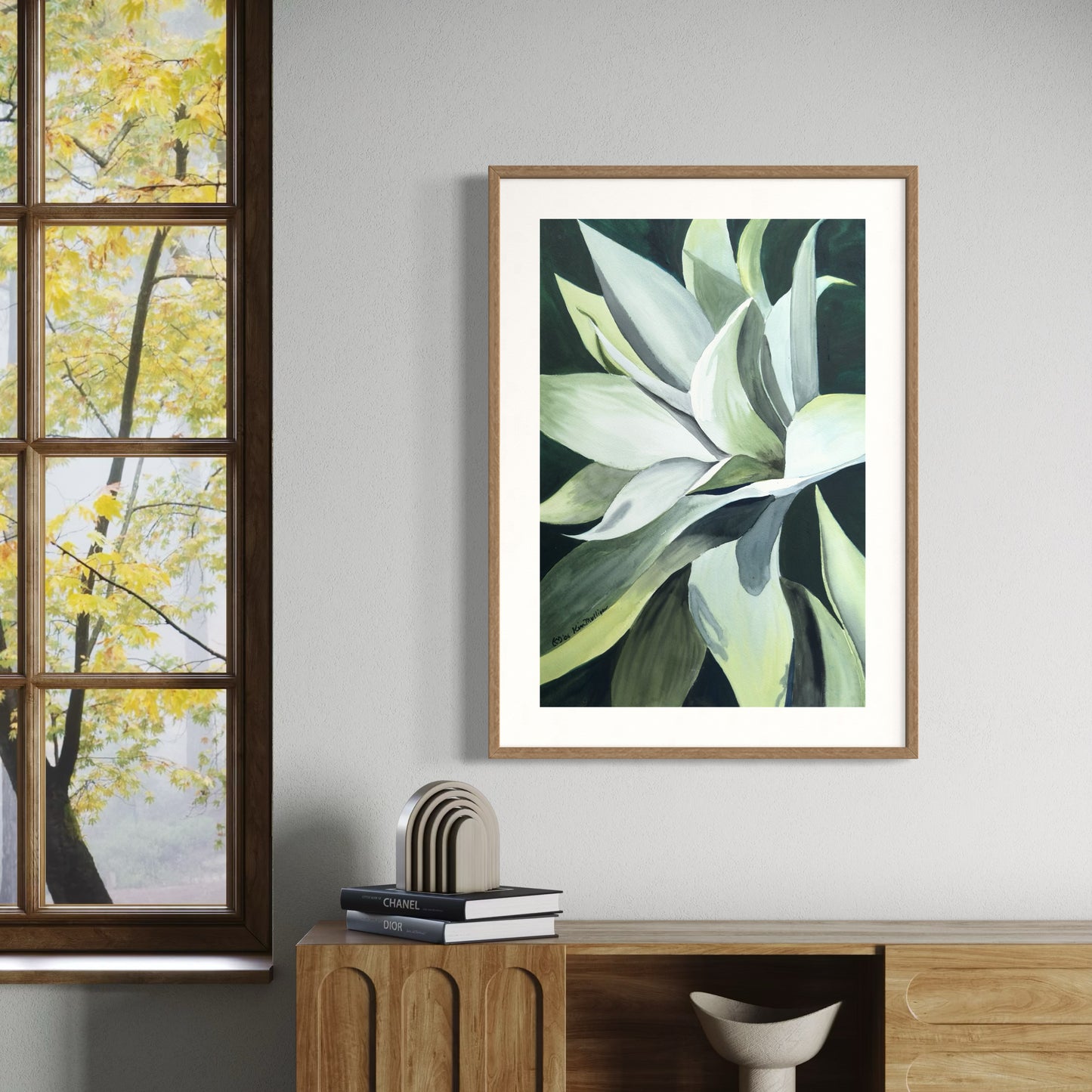 Print of Agave Plant Watercolor Painting