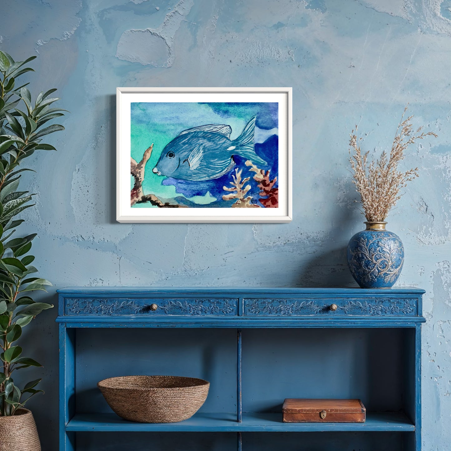 Tropical Fish Original Watercolor
