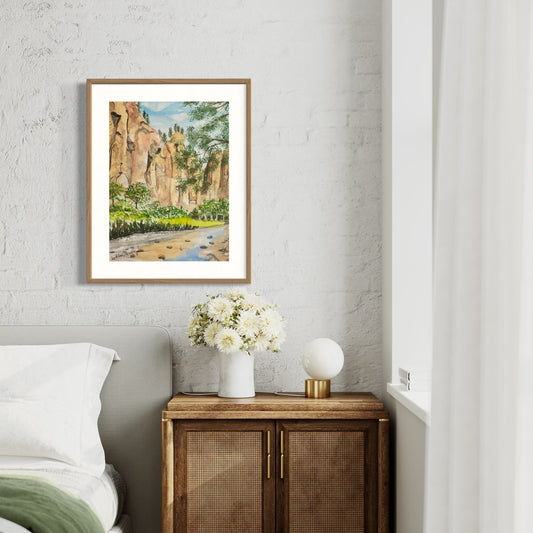 Bryce Canyon National Park Original Watercolor Painting - 5x7"
