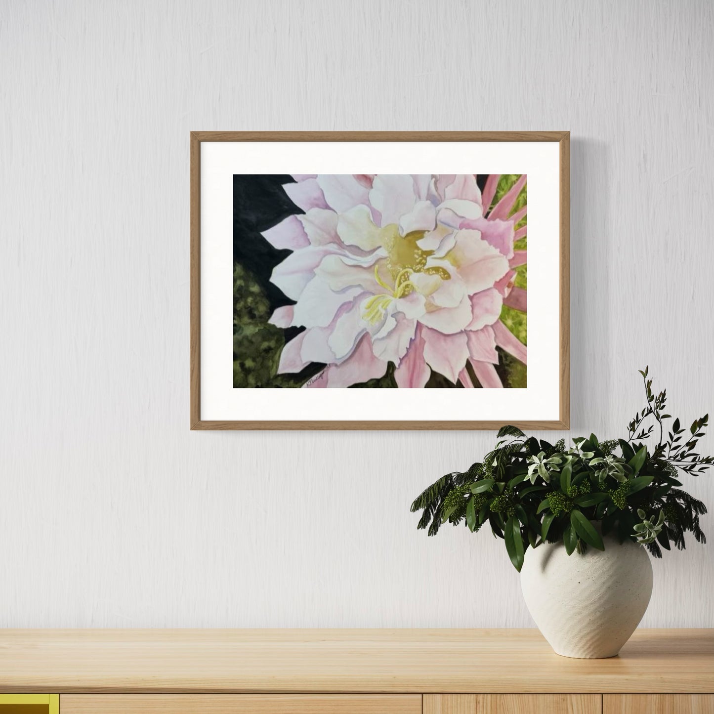 Print of Pink Cactus Flower