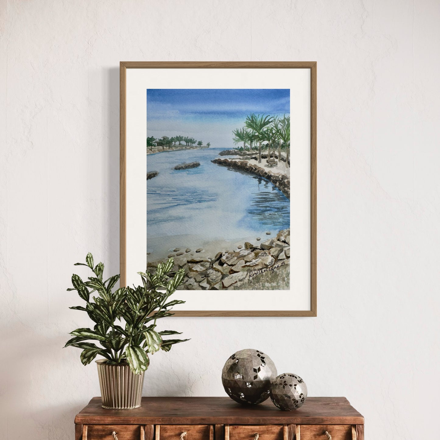 Print of Dubois Park at Jupiter Inlet
