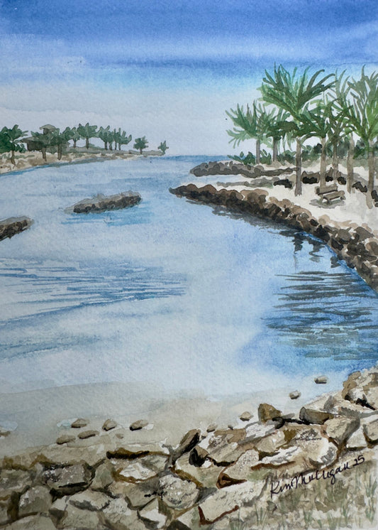 Print of Dubois Park at Jupiter Inlet