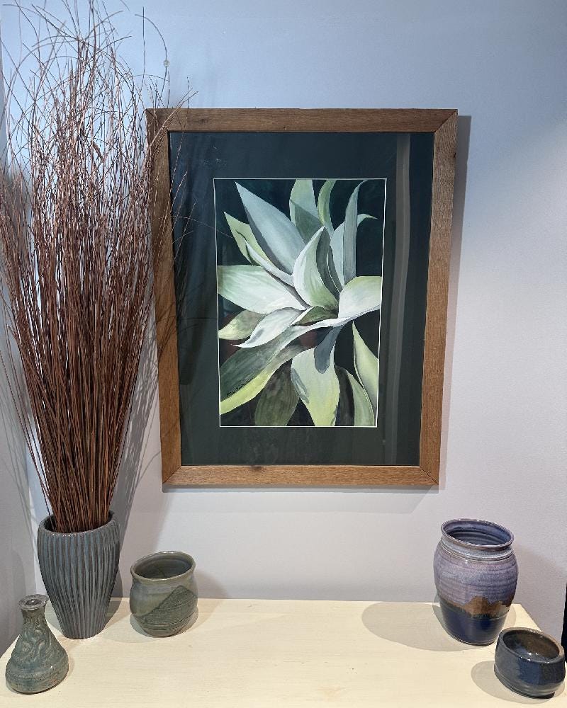 Agave Plant Original Watercolor Painting