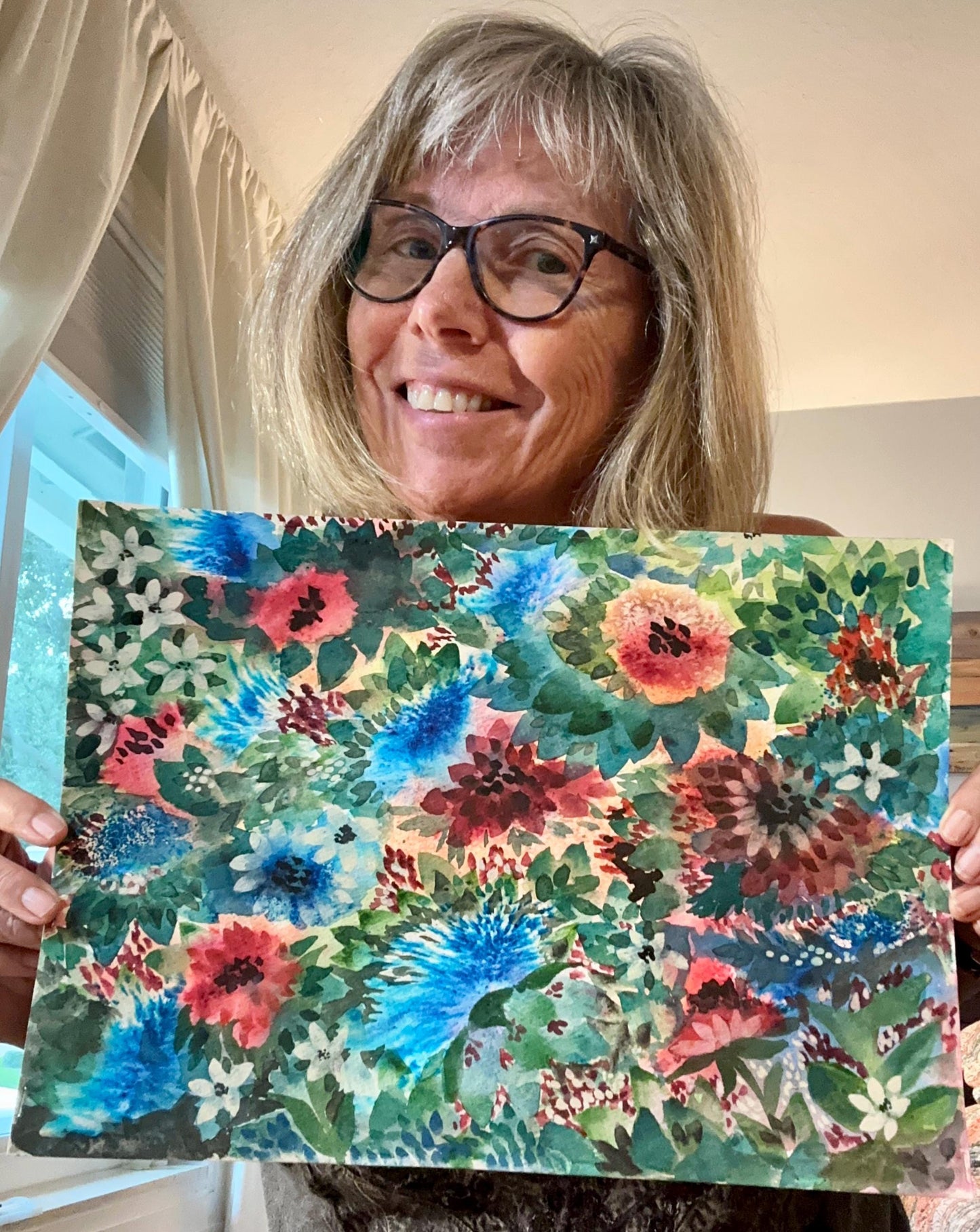 Print of Colorful Garden