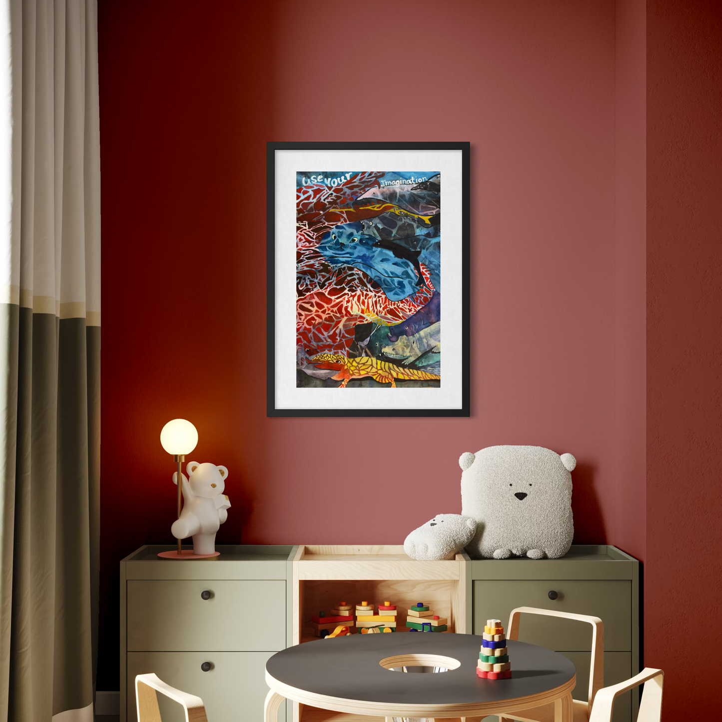 Print of Use Your Imagination Abstract Watercolor Painting