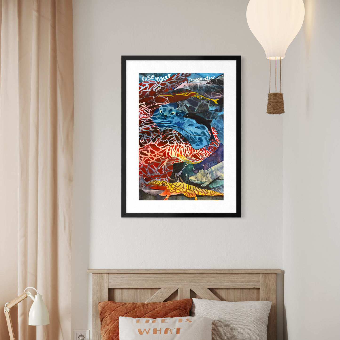 Print of Use Your Imagination Abstract Watercolor Painting