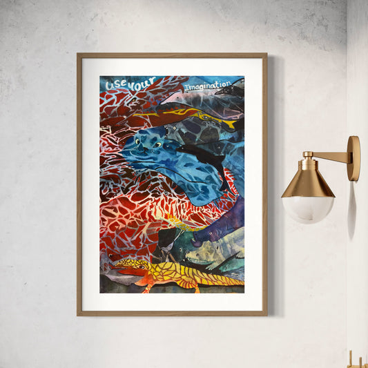 Print of Use Your Imagination Abstract