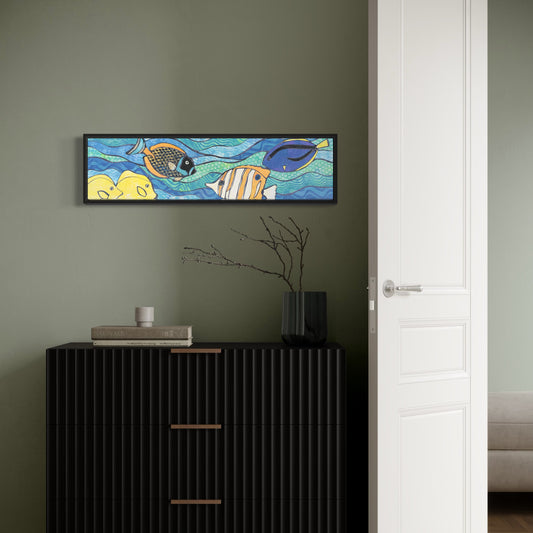 Handcrafted Collage Tropical Fish Original