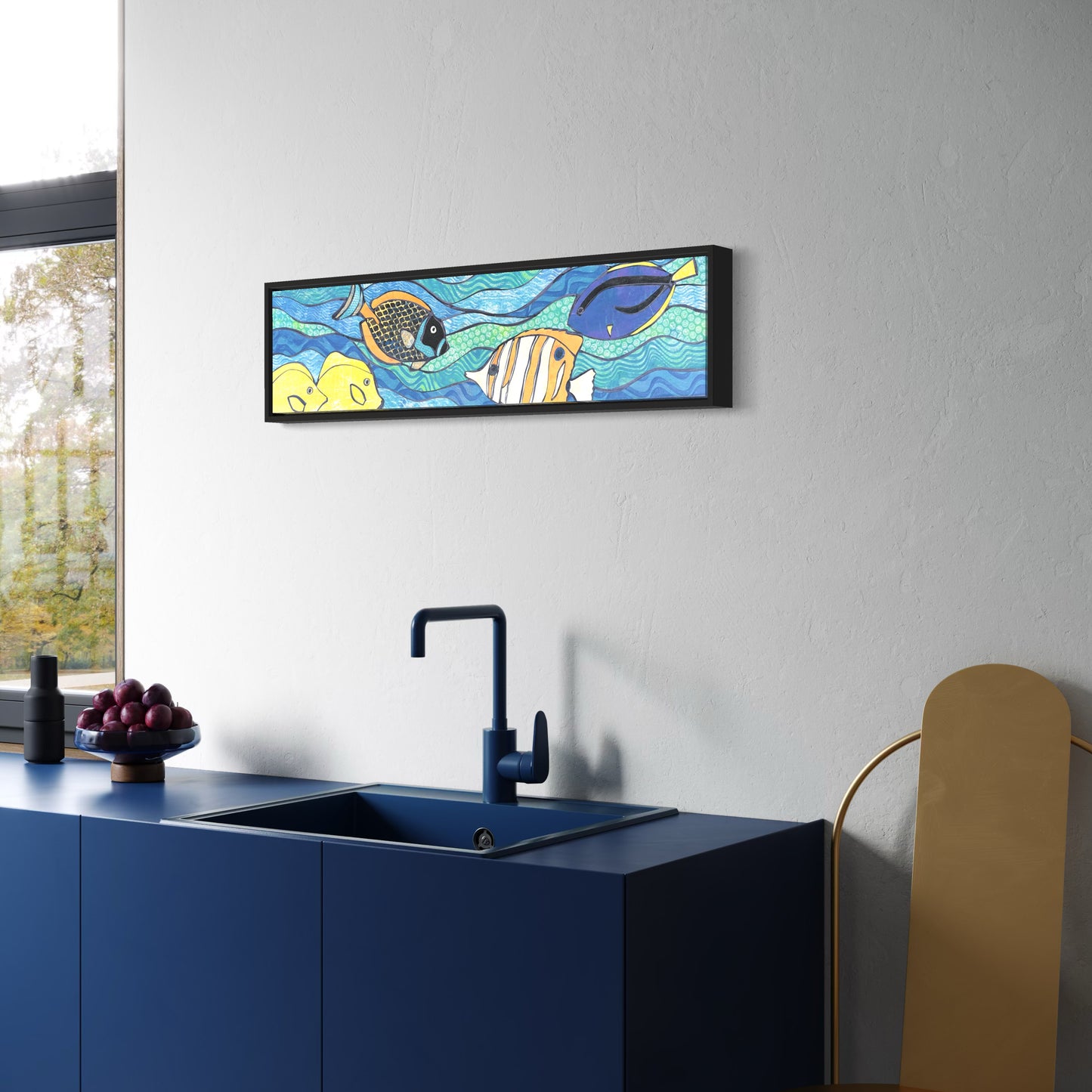 Handcrafted Collage Tropical Fish Original