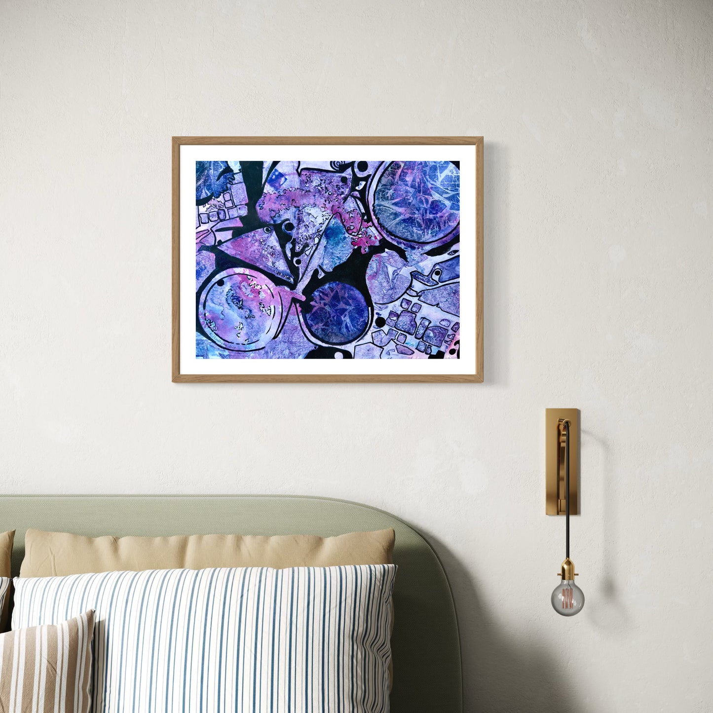 Abstract Textured Modern Art Original Watercolor