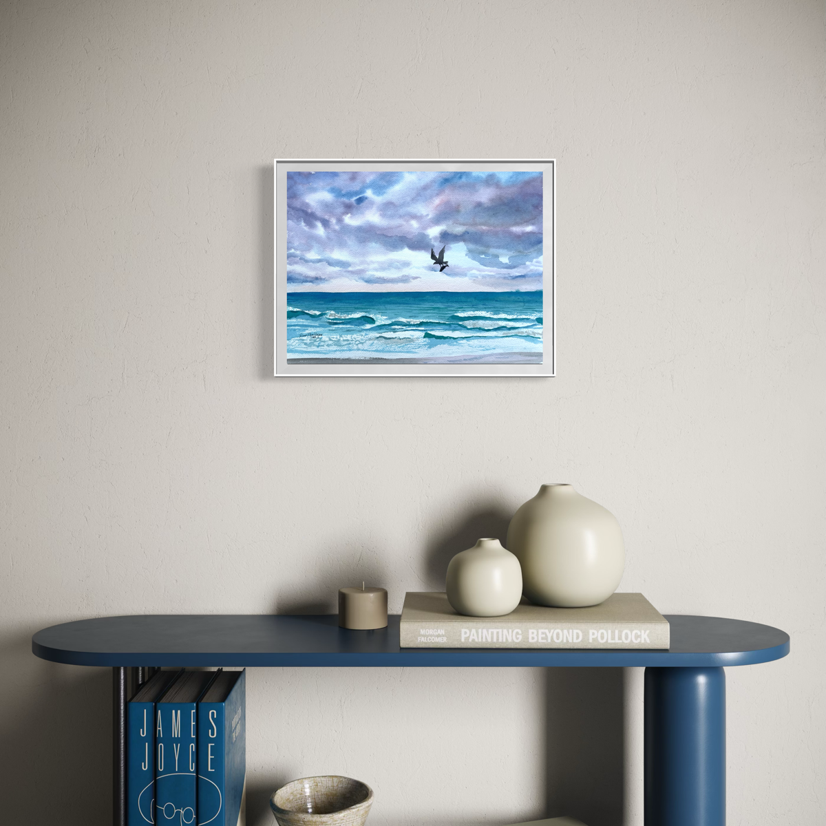 Perfect Catch – Osprey Over Jupiter Beach Watercolor Limited Edition Print