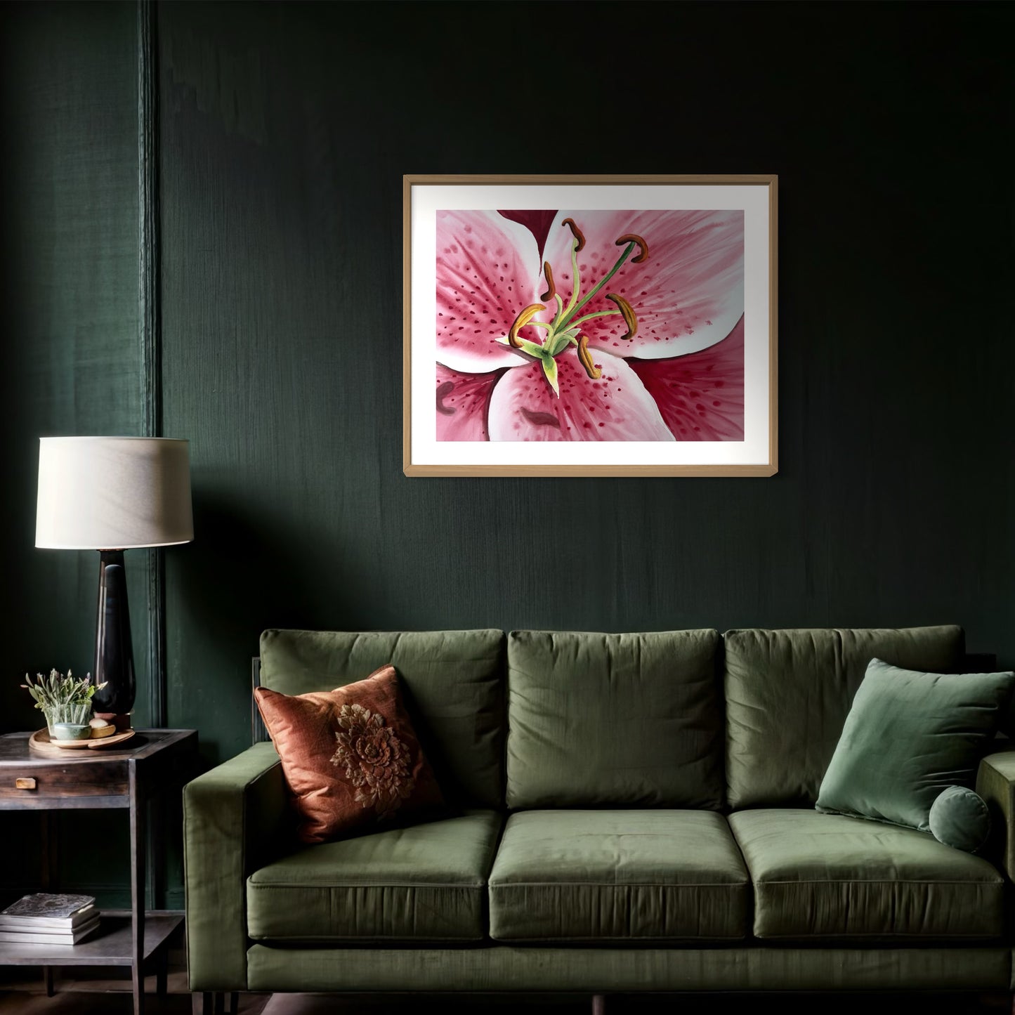 Print of Tiger Lily Watercolor Painting